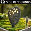 2D Waterproof Acrylic Remembrance Plaques Grave Marker Sympathy Garden Stake for Outdoor Cemetery Decor Yard