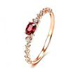 Twelve Zodiac S925 Sterling Silver Adjustable Ring with Colorful Gemstones for Women