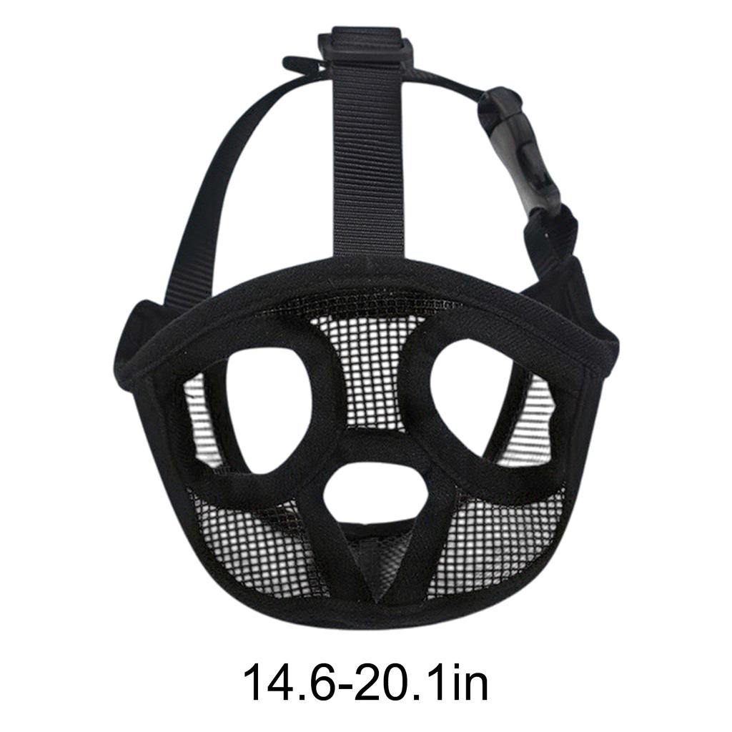 French Bulldog Muzzle with Mouth Opening & Enlarged Eye Holes Allows Panting Drinking & Feeding for French Bulldog Pug Shih Tzu