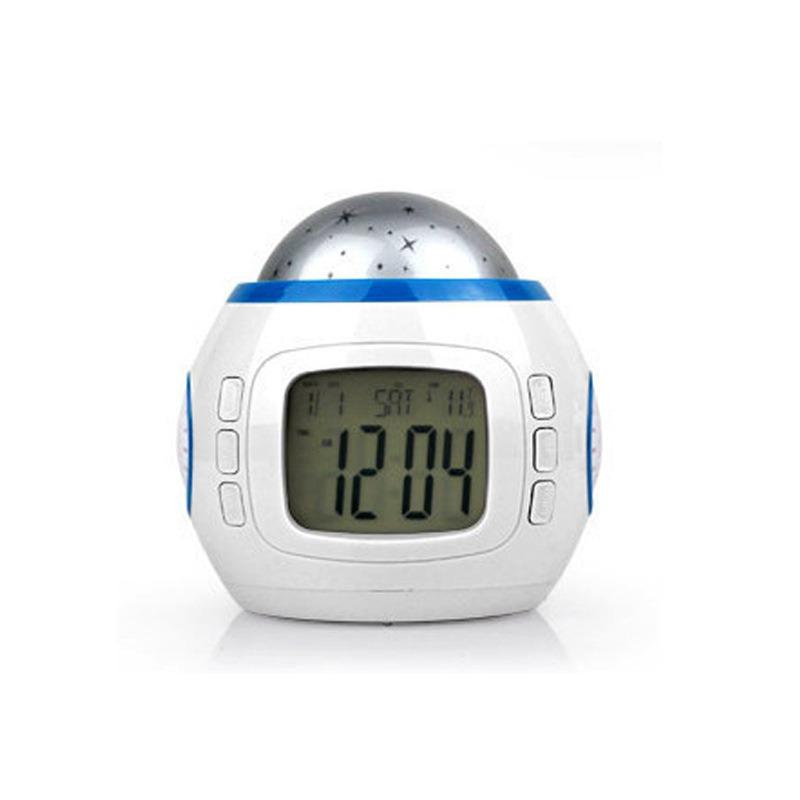 

1Pc Music Starry Sky Projection Clock, Student Children s Lazy Sleeping Music Alarm Clock, Creative Projection Alarm Clock Gifts