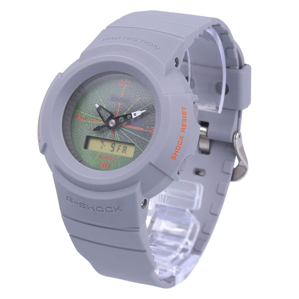 

CASIO YOSHIROTTEN MUSIC NIGHT TOKYO Waterproof G-SHOCK Men s Analog-Digi Watch, Gray, AW-500MNT-8A