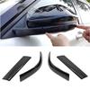 LHD For Ford Explorer -2024 Car Rearview Side Door Mirror Strip Cover Wing Exterior Trim Sticker ABS Carbon Fiber / Chrome