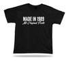 Printed T shirtMade In 1989 Happy Birthday Present