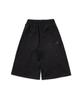 1993STUDIO Wide Balloon Pintuck Sweat Bermuda Pants_Black