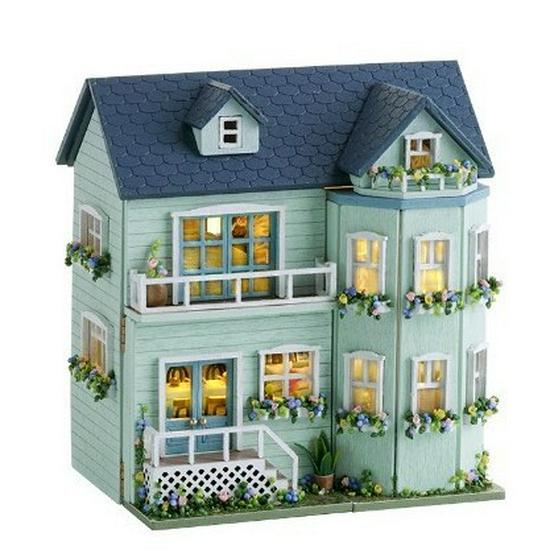 Mini Happy Manor DIY Western-Style House Assembly - Children's Toy & Gift for Girlfriend