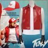 Terry Bogard Cosplay Costume, King of Fighters Street Fighter Game Anime Stage Performance Outfit