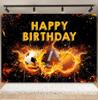 Boy's birthday party, basketball court theme, background decoration, passionate sports meet, photography props, posters, banners