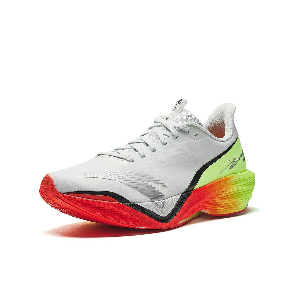 Anta Mach 6 Comfortable Fabric Rubber Low-Top Running Shoes Men sneakers Gray Yellow Silver 112615583-9