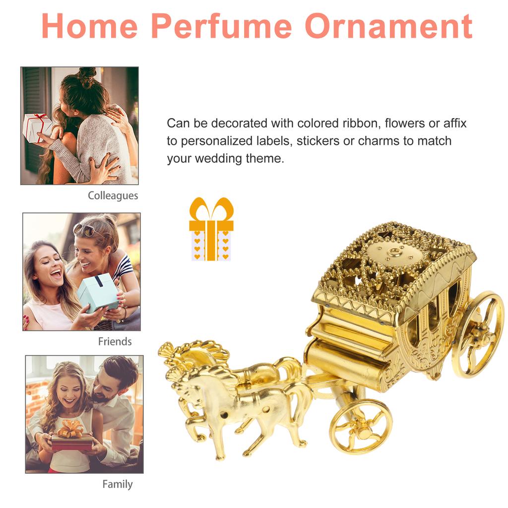 Elegant Silver Carriage Shaped Wedding Favor Boxes Perfect For Storing Candies Small Gifts Party Favors Decorations