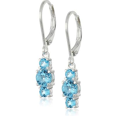 Neue Triple Zirkonia Helle Frauen Tropfen Ohrringe für Abend Party Weibliche Elegante Accessoires Trendy Schmuck Dropshipping