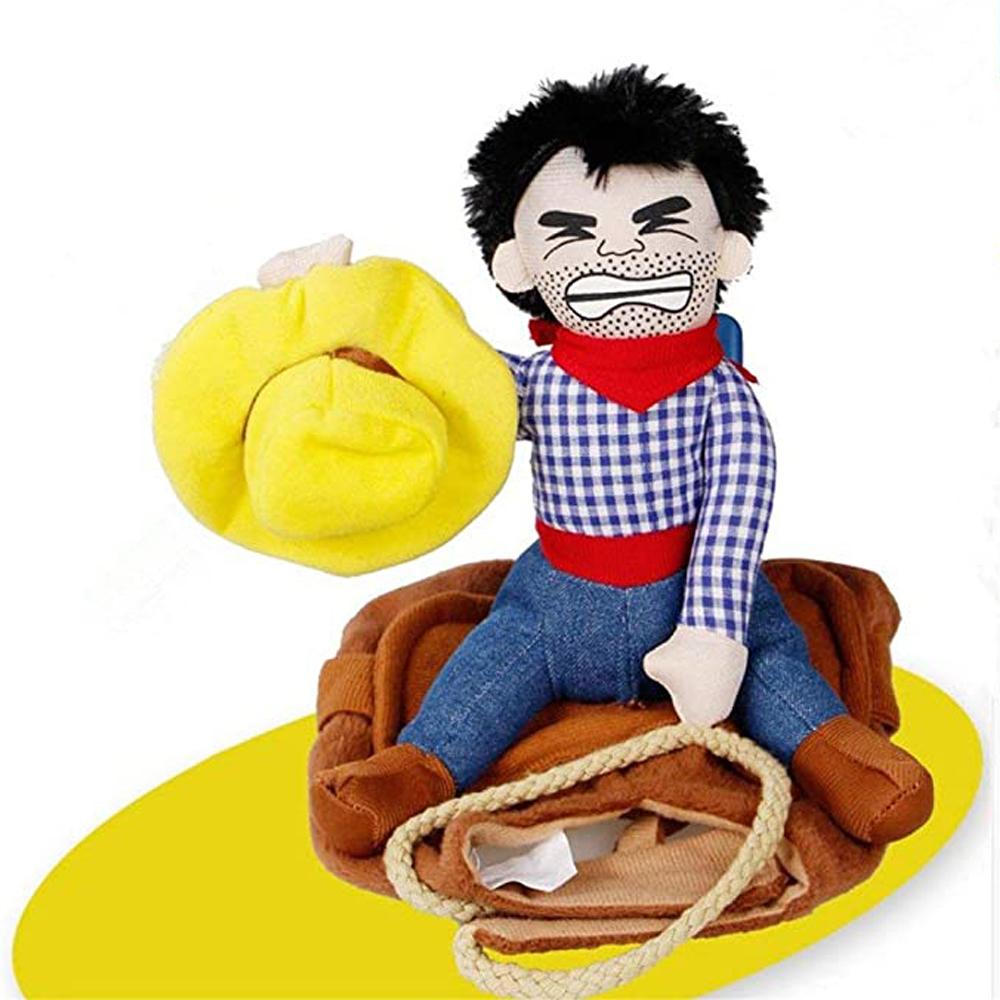 Buy Dog Costume Halloween Pet Dog Cowboy Rider Costume Dogs Cats