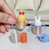 Realistic Miniature Baby Bed Dollhouse Decor 1Pcs with Tiny Drinking Cup Plastic for 1:12 Doll Home Scene DIY