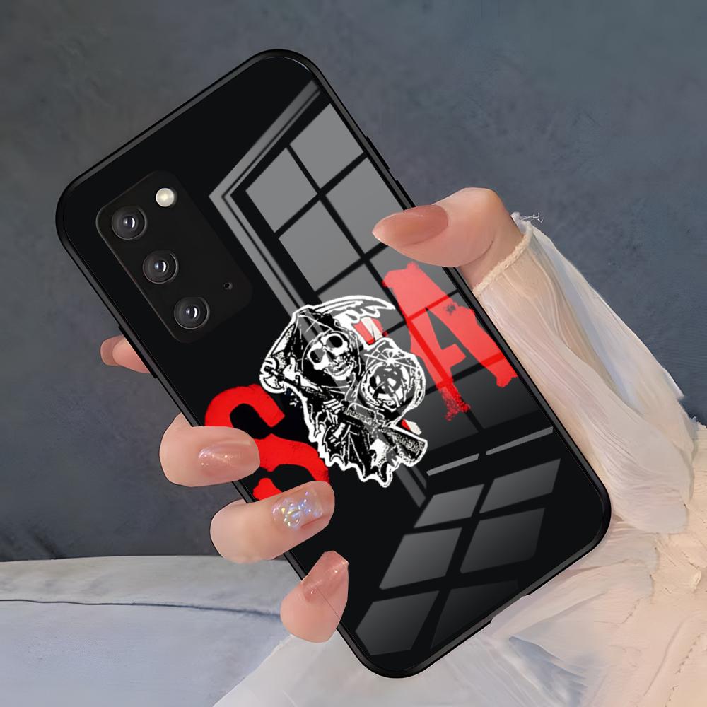 

Чехол для телефона S-Sons Of Anarchy для Samsung A25 A13 A33 5G A54 A36 A35 A56 A52 A14 Ударопрочный стеклянный чехол Samsung A31 4G