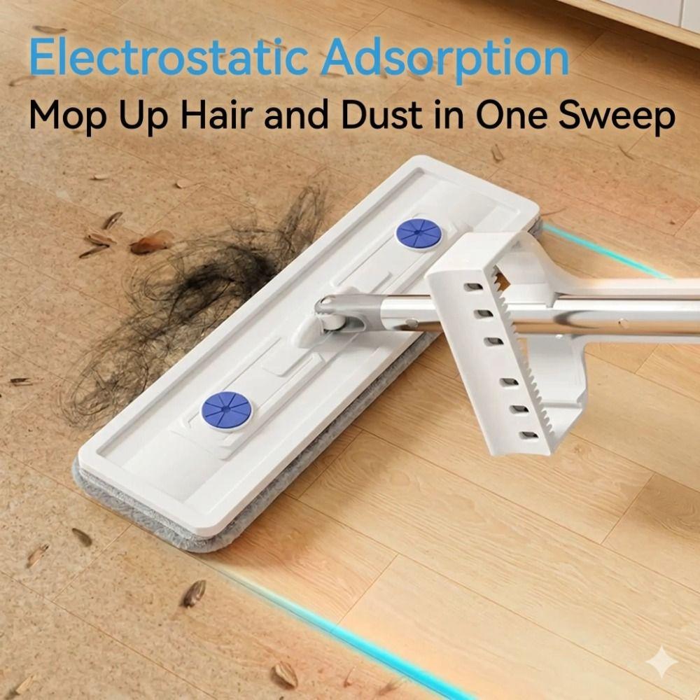 360 Degree Rotation Flat Mop Self Cleaning Hand-free Mop Durable Squeeze Mop  Cleaning Tool