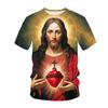 Fashion Christ Jesus 3D Print Men's T-shirt Streetwear Fashion Casual Oversized Women's Men's Clothing Unisex T-shirt Top