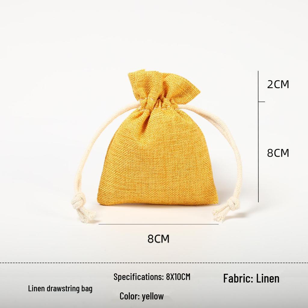 Custom Drawstring Wenwan, Cotton, Linen, or Rice Bag