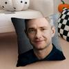 MMartin Freeman Cushion Cover Throw Pillow Cover Hidden Button Durable Polyester Chair Cushion