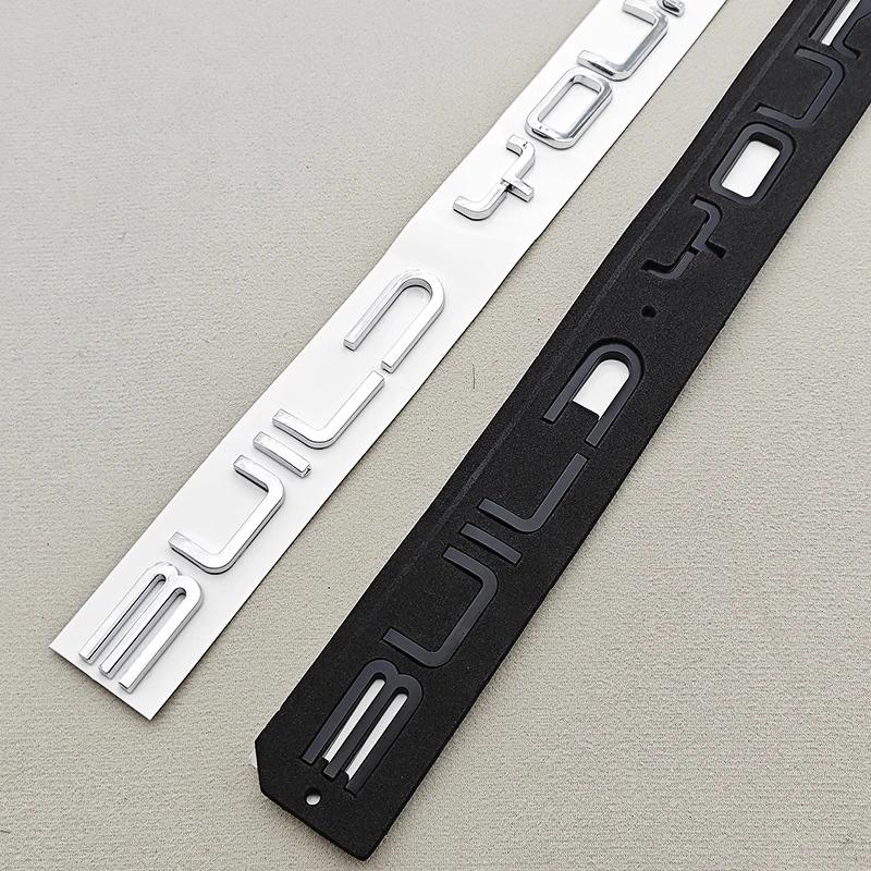 3D ABS Car Sticker Logo Build Your Dreams Rear Trunk Badge Emblem Decals For BYD Dolphin Seal Han Tang EV Song Yuan Atto3 Qin