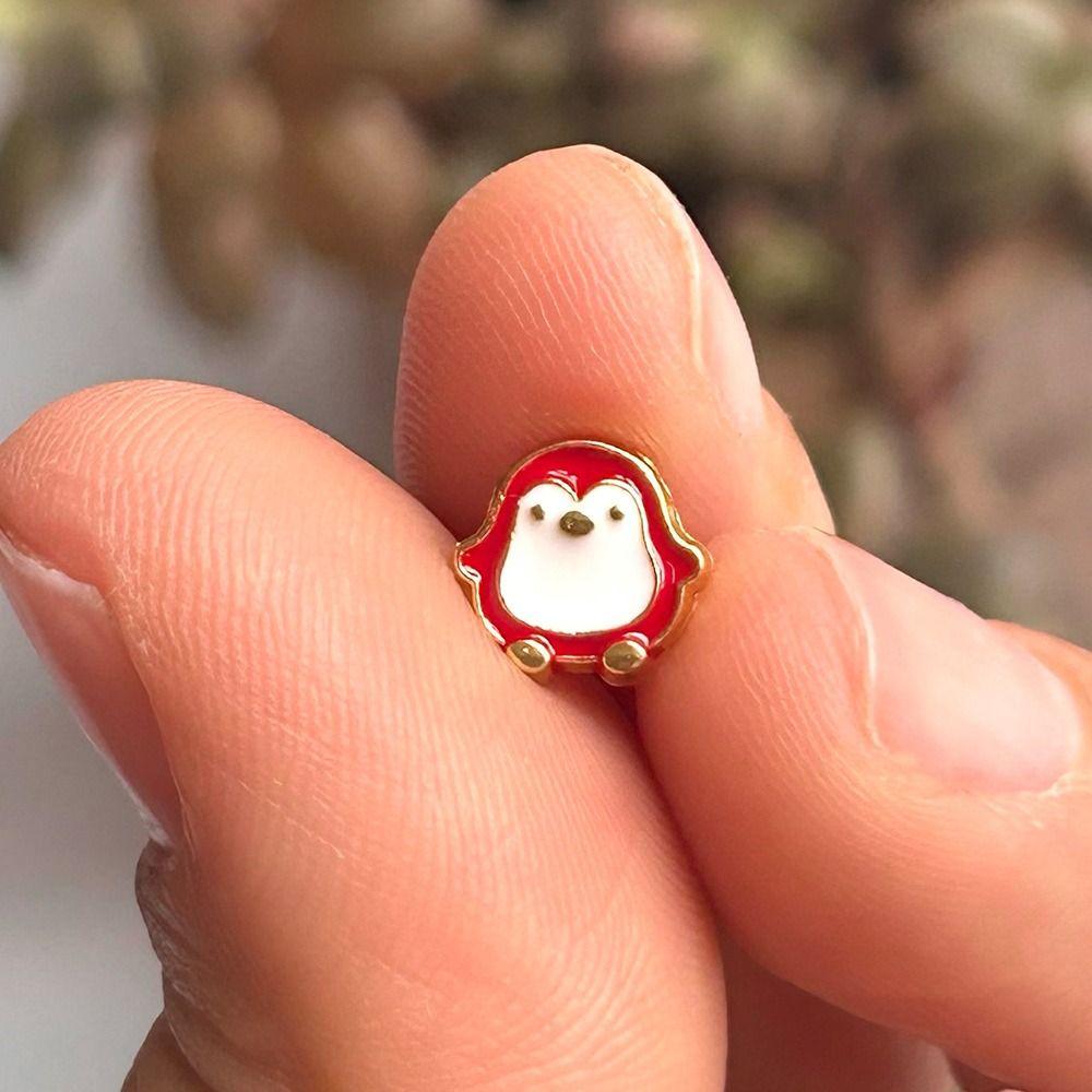 20pcs Mini Doll Penguin Buttons 8mm Doll Shoes Buckles Coat Buckles  1/6 Doll Clothes Accessories