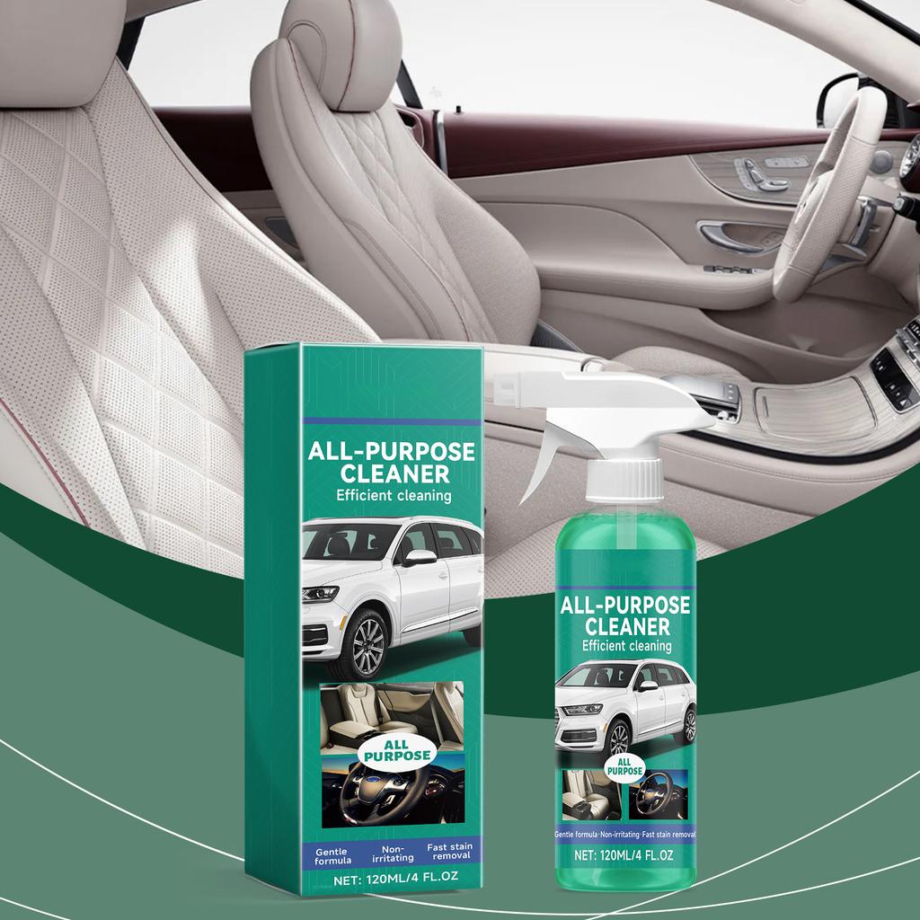 Car Interior Foam Cleaner Wash Seat Leather Water-free Wash Stain Remover Refurbishment Cleaner 120ml