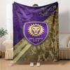 Name Individuell Orlando City SC Aufdruck Flanelldecke Hohe Qualität Warm Bequem Decke für Alle Jahreszeiten Perfekt für Geschenke Heimdekoration