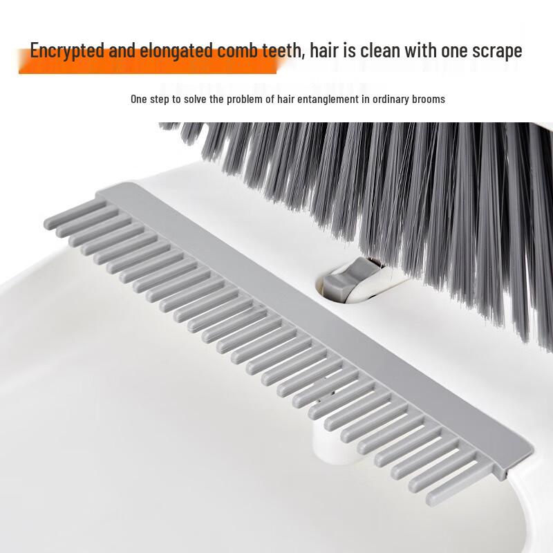 Lilang Foldable Soft Bristle Broom & Dustpan Set