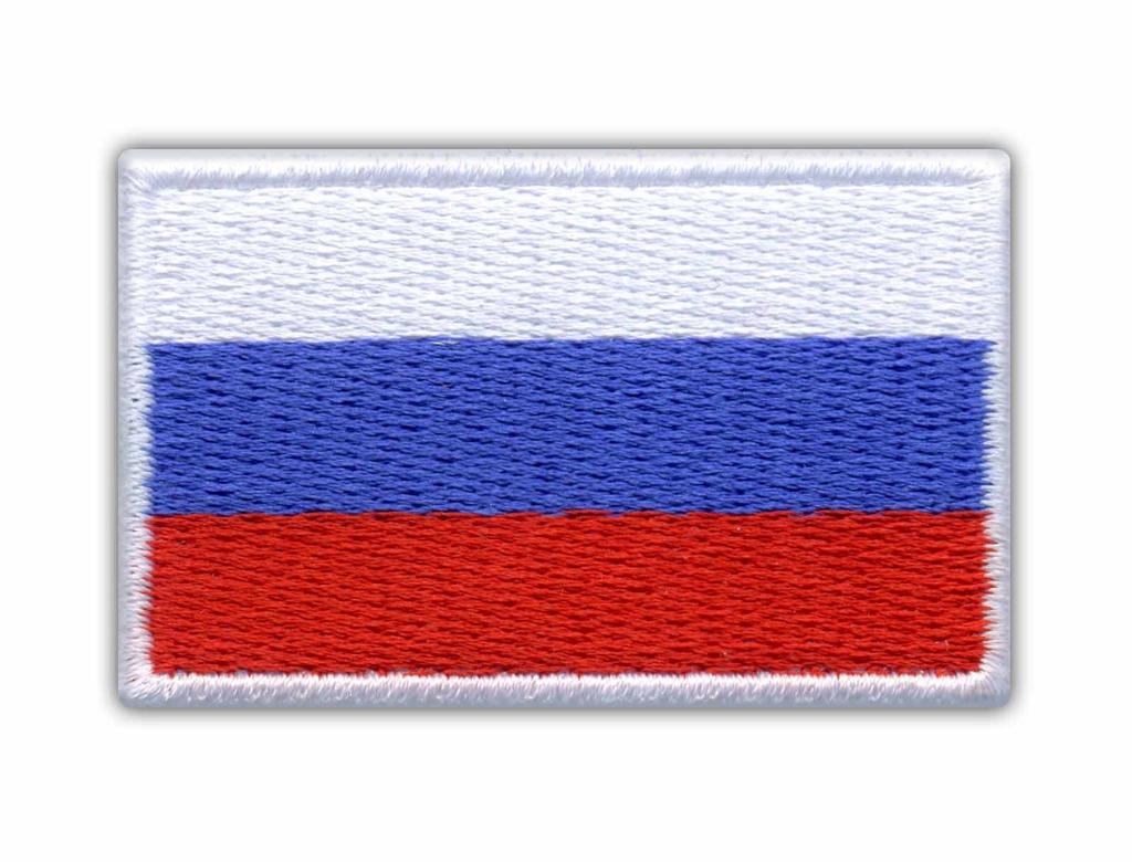 Patchion Flag of Russia - Magnetic Backing - Embroidered Patch/Badge/Emblem
