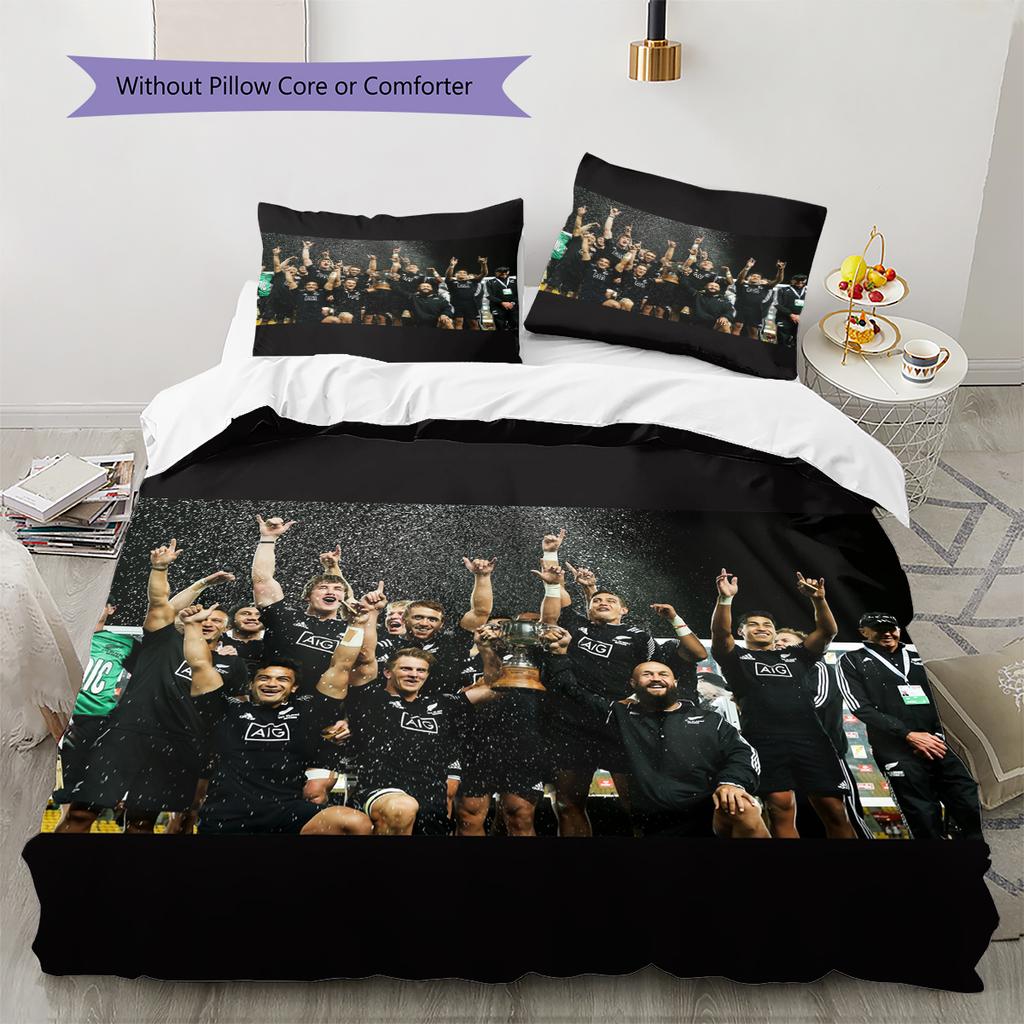 All Blacks Pattern Bedding Home Decoration Birthday Gift (1 * duvet cover + 2 * pillowcase, without core)