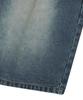 STANDARDERROR 87-Stan174 Heavy Washed Bermuda Denim Pants Deep Blue