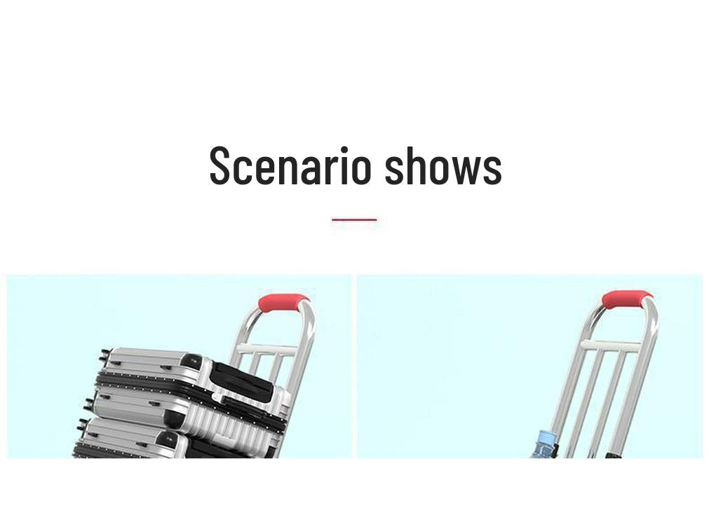 Foldable Handcart for Shopping and Luggage Transport