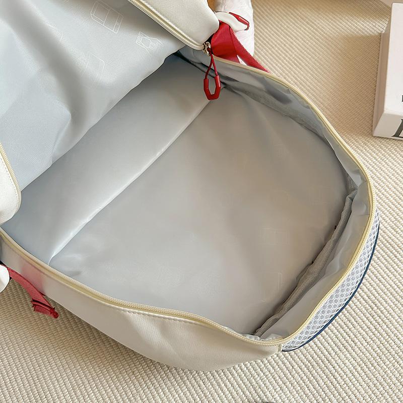 School Bag Korean Version Ins Wind Smiley Face Backpack Campus Junior and High School Students Versatile School Bag Casual Simple Large-capacity