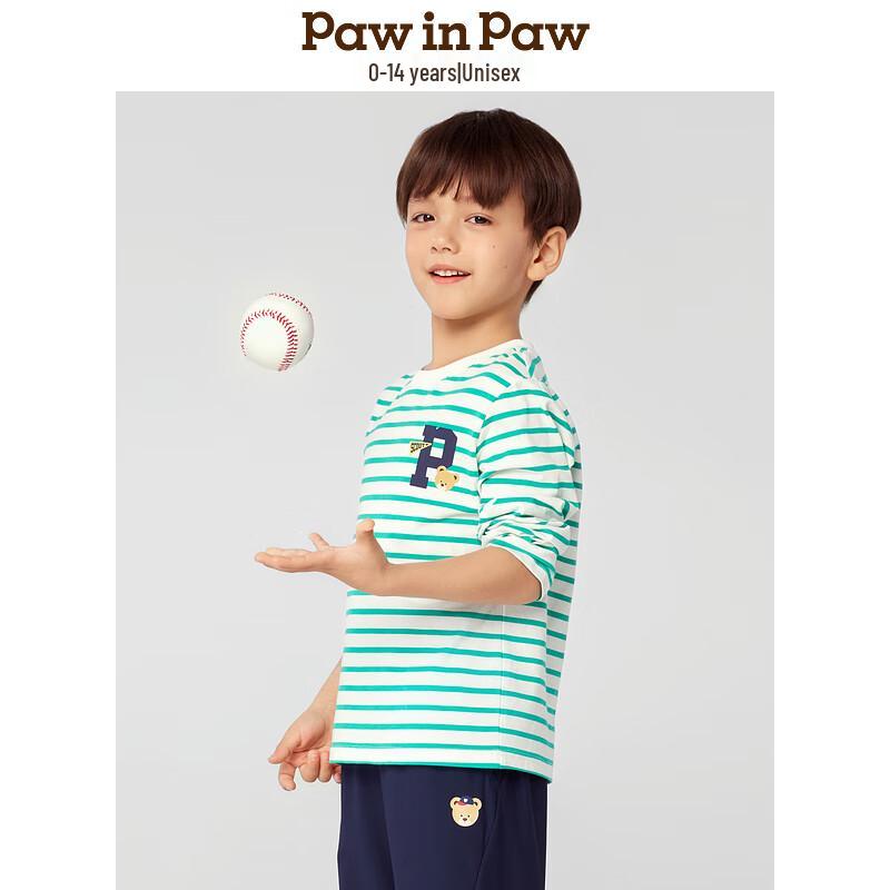 

PawinPaw Kids Striped Cartoon Bear Short-Sleeve T-Shirt 110