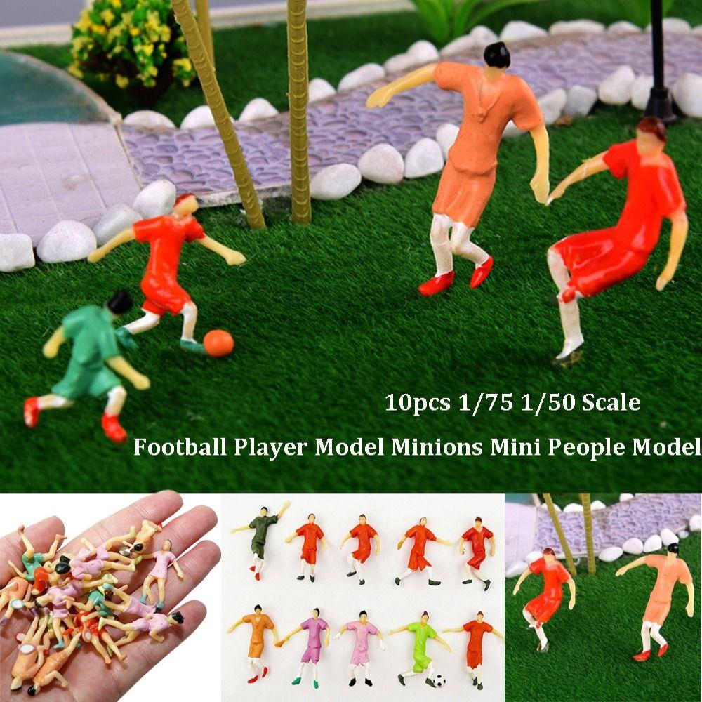 10pcs Mini Making Football Game Scene Colorful Football Sports People