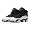 (GS) Air Jordan 6 Rings 'Black White Gym Red' Kids' 323419-012