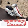 Sticker, Emblem Sticker Vespa 3D Decal GTS300 LX125 LX150 IE Sprint Primavera 300 LX LXV Super (Red)