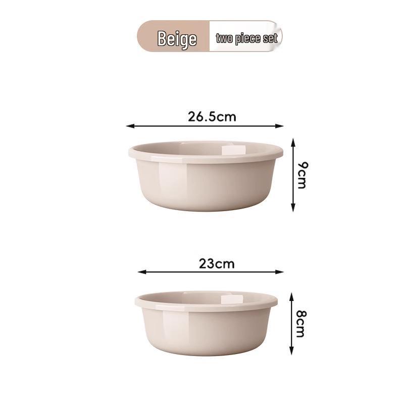 Large Durable Multi-Purpose Plastic Wash Basin for Dorms and Babies