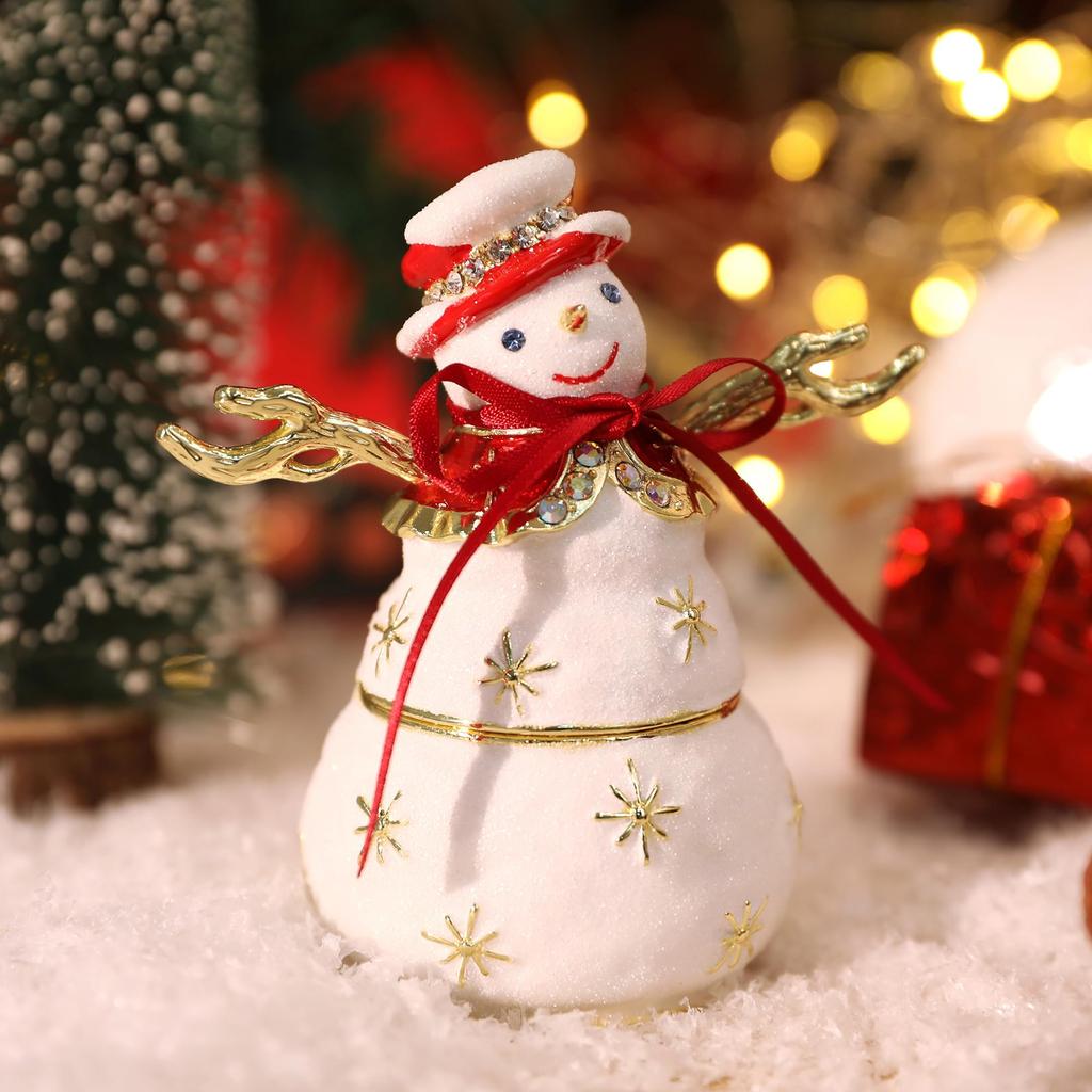 Snow Prism Snowman Christmas Gift Jewelry Box