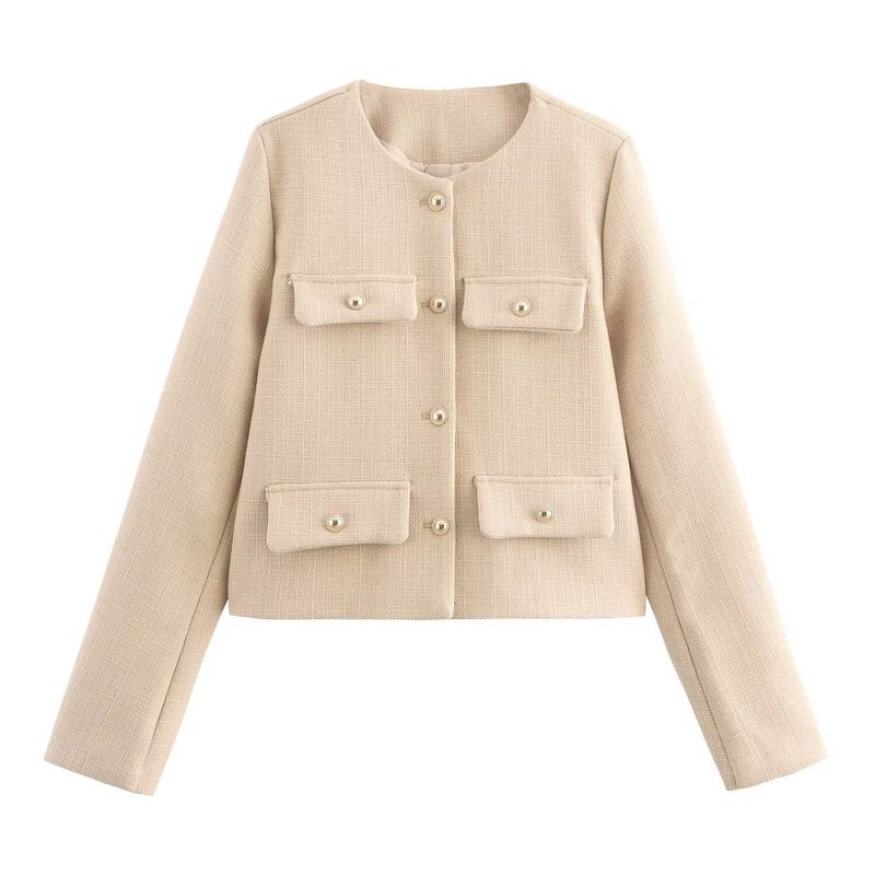 ZA Fall and Winter New Women's Wear ZR Fashion Style Fashion Flip Cover Short Suit Outwear 3046278 800