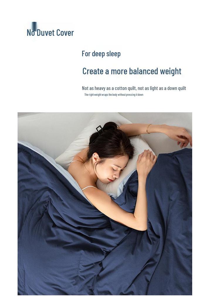 Deep Sleep Pro Moisture-Wicking Temperature-Control Parent-Child Quilt: Machine-Washable, Four-Season, Double-Layer Spring/Summer Quilt Core