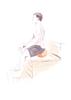 ZAF Zazen Sauna Rock Bath Dedicated Washable Cushion ZAF SAUNA Made in Japan (Orange)