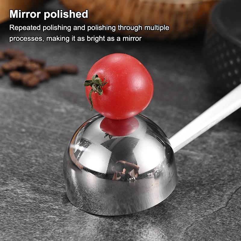 Stainless Steel Coffee Measuring Scoop Food Grade Multi Use Precise Markings for Home Baking Spice Measuring Use