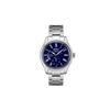 Moon See Blue Enamel Steel Strap Men's Watch Mechanical Movement Steel Strap Men's Watch Blue Dial SPB091