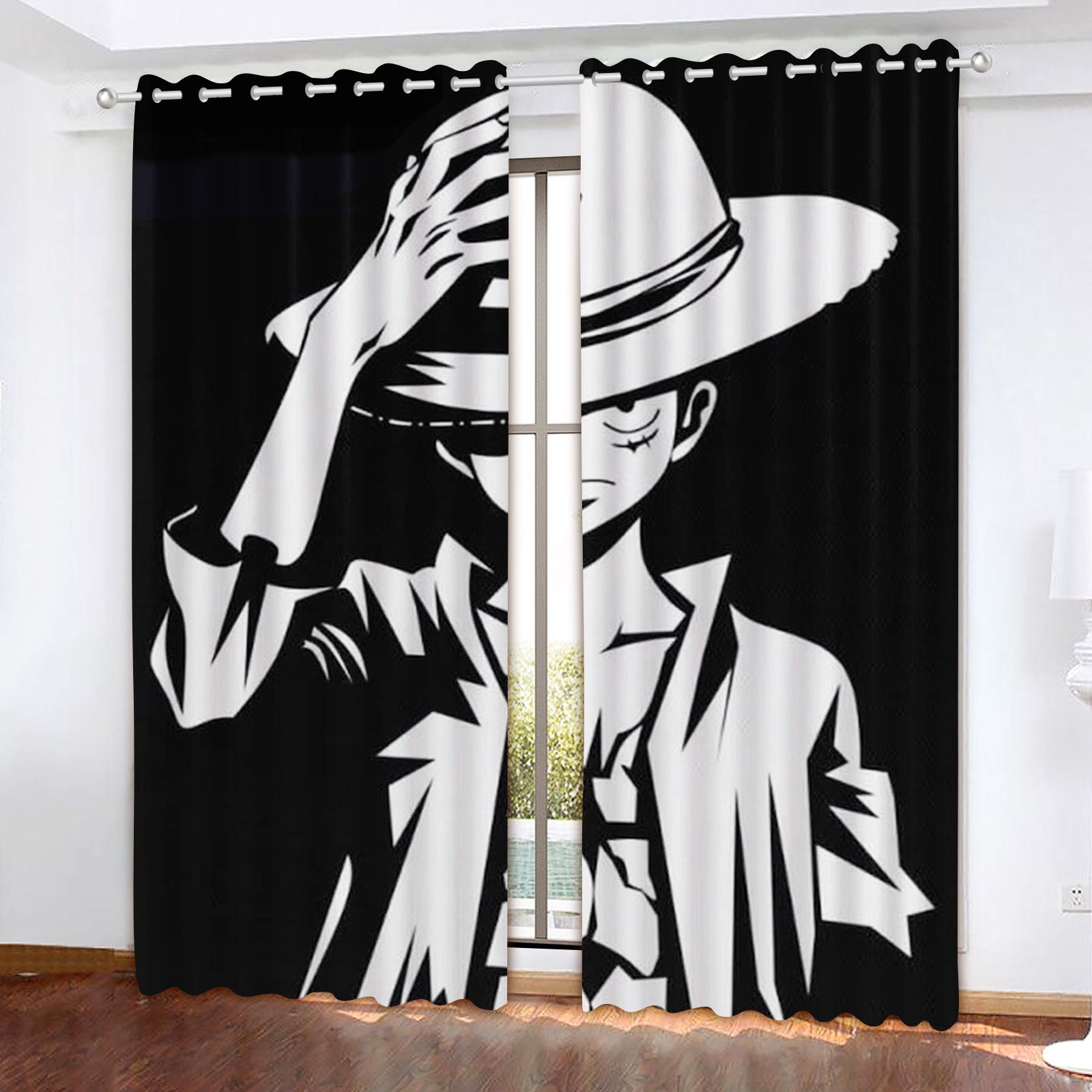 Monkey D Luffy aptumšojošs aizkars, viengabala