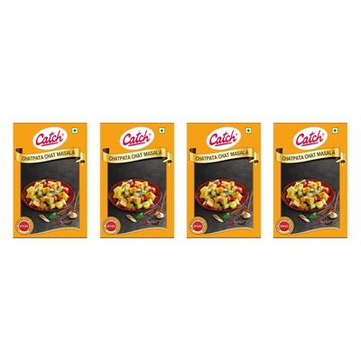 Catch Chatpata Chat Masala Powder 100 Gm X Pack Of 4 (400 Gm) Rich Flavor Spice Blend For Fruits And Vegetables