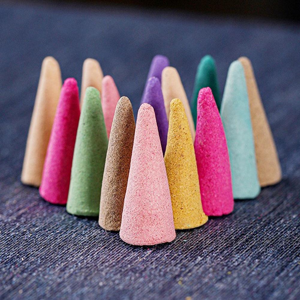 Waterfall Incense Cones Natural Incense Cones Aromatherapy Cones for SPA Yoga Meditation Relaxation Purification