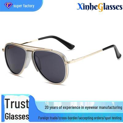 3412 Unisex Aviator Zonnebril - UV400 Bescherming, Europese & Amerikaanse Mode, Anti-Ultraviolet, Sportstijl