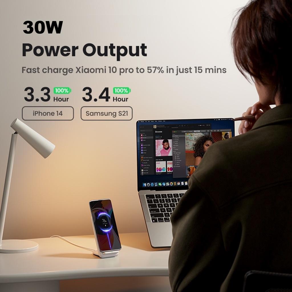 Supporto Caricabatterie Wireless 30W Pieghevole Qi Ricarica Rapida Stazione Dock Porta Telefono per iPhone 13 12 11 Pro Max XR Samsung S20 Caricabatterie per Telefono