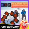 USB Electric Heating Pad Jacket Warming Heating Pad Winter Sport Vest Heated Mat Heating Cloth for Outdoor Winter Camping Hiking