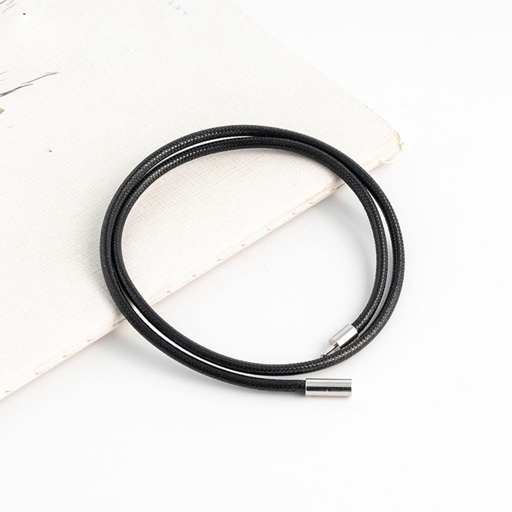 Polyester Pendant String Fashion Braided Necklace Cord Wax Rope Chain with Enduring Clasp DIY Jewelry Making Supplies