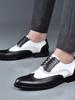 Módní kožené brogues pánské velká velikost módní svatební párty pánské společenské boty italský návrhář pánské řidičské formální boty šněrovací pánské oxfordky
